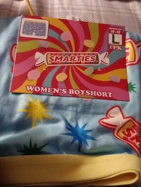 Women's Boyshorts - Light Blue Candy Print